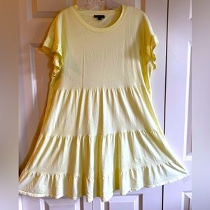 J Crew t shirt prairie yellow dress size large